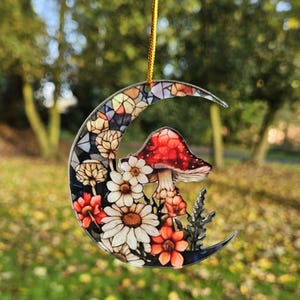 Mond Fliegenpilz Dekoration Herbst Dekoration Weihnachtsdeko