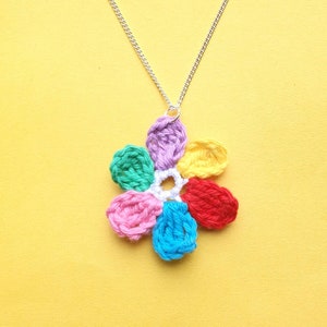 Rainbow Flower Necklace