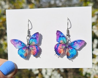 Multicoloured Butterfly Earrings