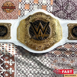 Rhea Ripley New Women World Championship Wrestling Title Belt Replica Hand Crafted 2 mm/4 mm Brass/Zinc