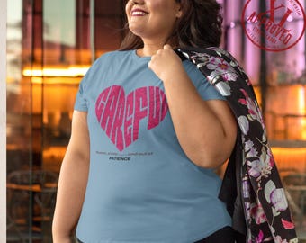 Sarcastic Plus Size Graphic Tee: Careful Sweet Sharp XL-5XL