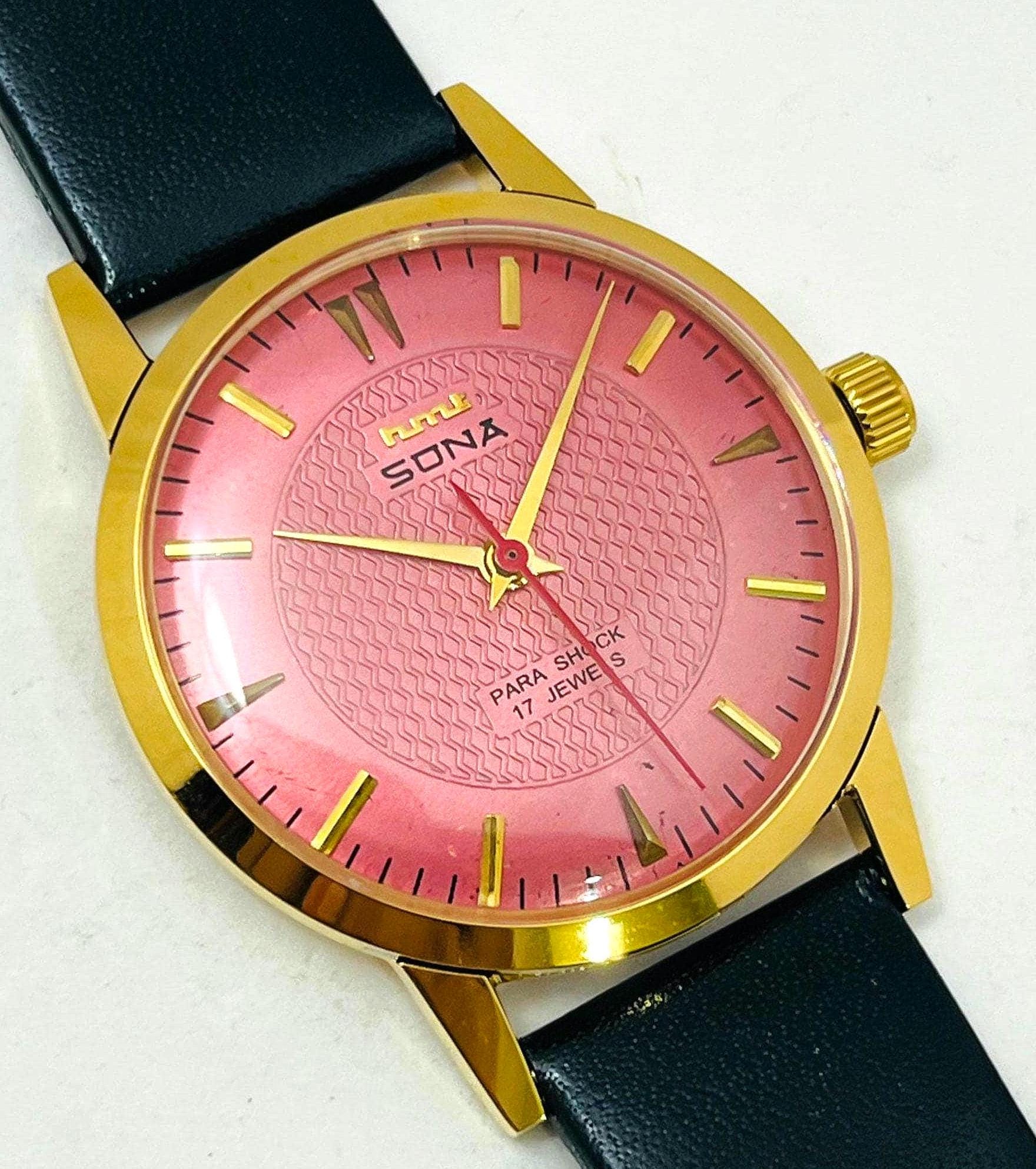 hmt Sona 日本 watch - Etsy SONA パラショック アイスブルーダイヤル 