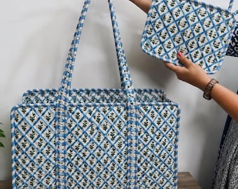麻雀キルティングトートバッグ（名入れ可）、刺繍入りタイルゲームアクセサリー