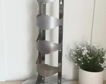 Vintage IKEA VURM Edelstahl-Weinregal zur Wandmontage für 4 Flaschen (nicht mehr im Sortiment)