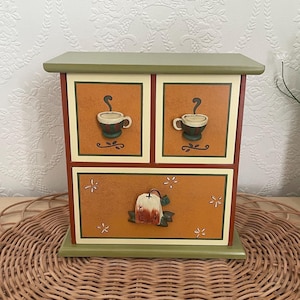 Tea Storage Cabinet Vintage - Etsy