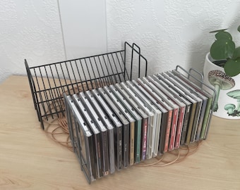 Vintage 80s - Ikea Boalt CD Rack, Wooden Storage Rack, Storage