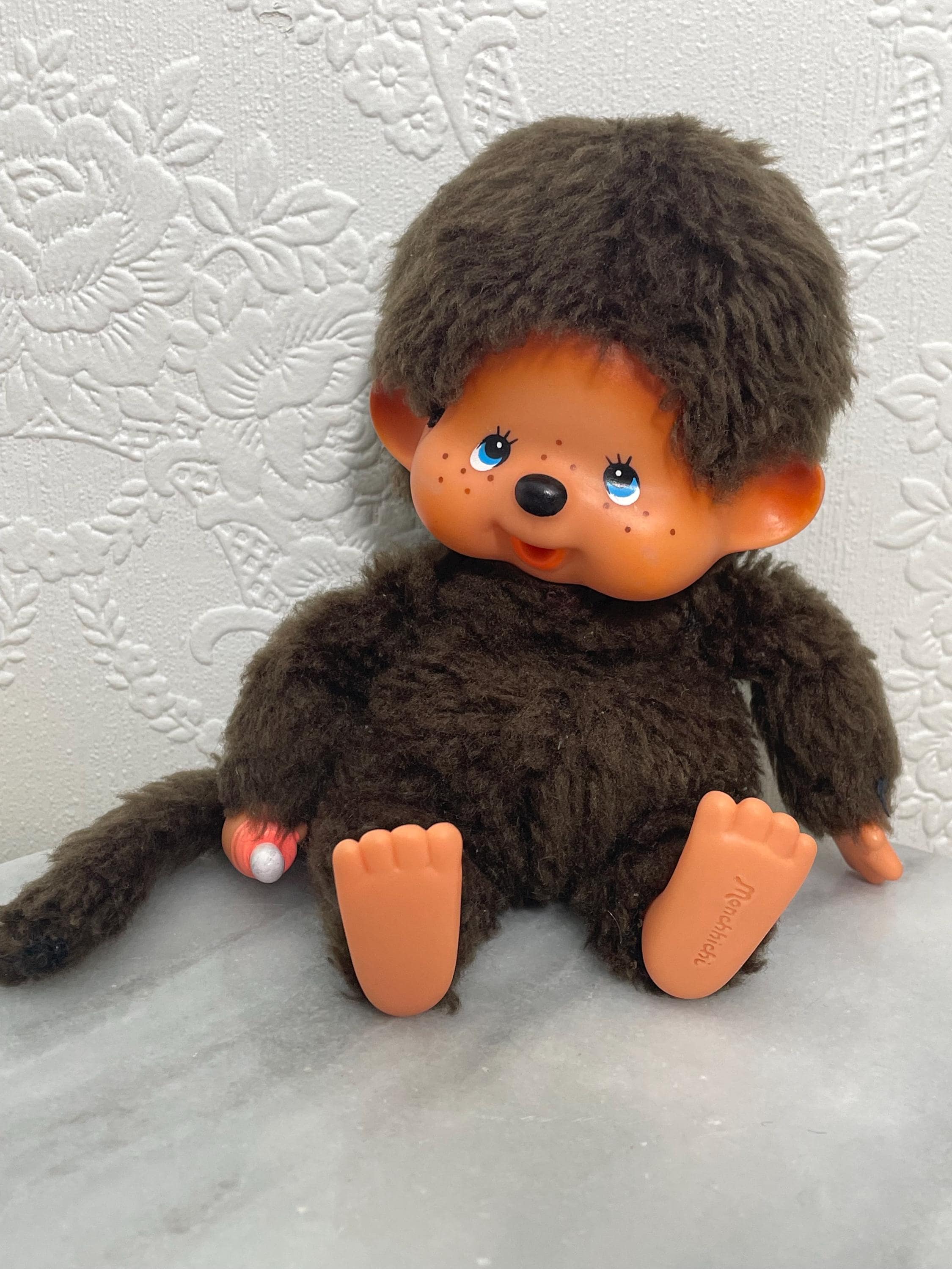 Vintage 1974 Monchhichi Sekiguchi Original Plush Doll Made in
