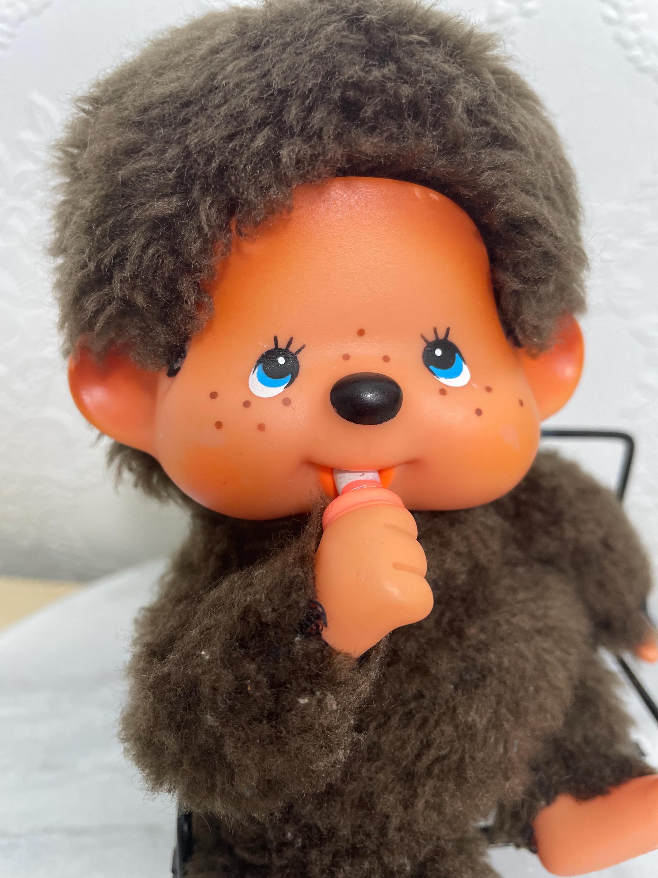 Vintage 1974 Monchhichi Sekiguchi Original Plush Doll Made in
