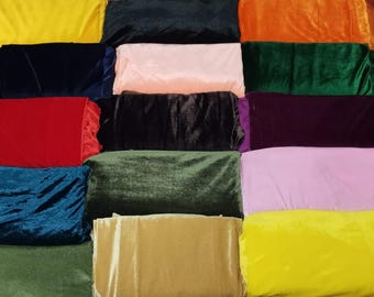 Vintage Silk Velvet Scraps | Indian Silk Velvet Swatches Velvet Pieces Colorful Bohemian Velvet Ribbon Velvet Crafting/Quilting/Scrunchies