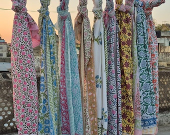 Lot Of 10pcs Wholsale Sarongs, Hand Block Printed Cotton Sarong: Beach Cover-Up, Indian Pareo, bohemian sarong, women neck wrap sarong