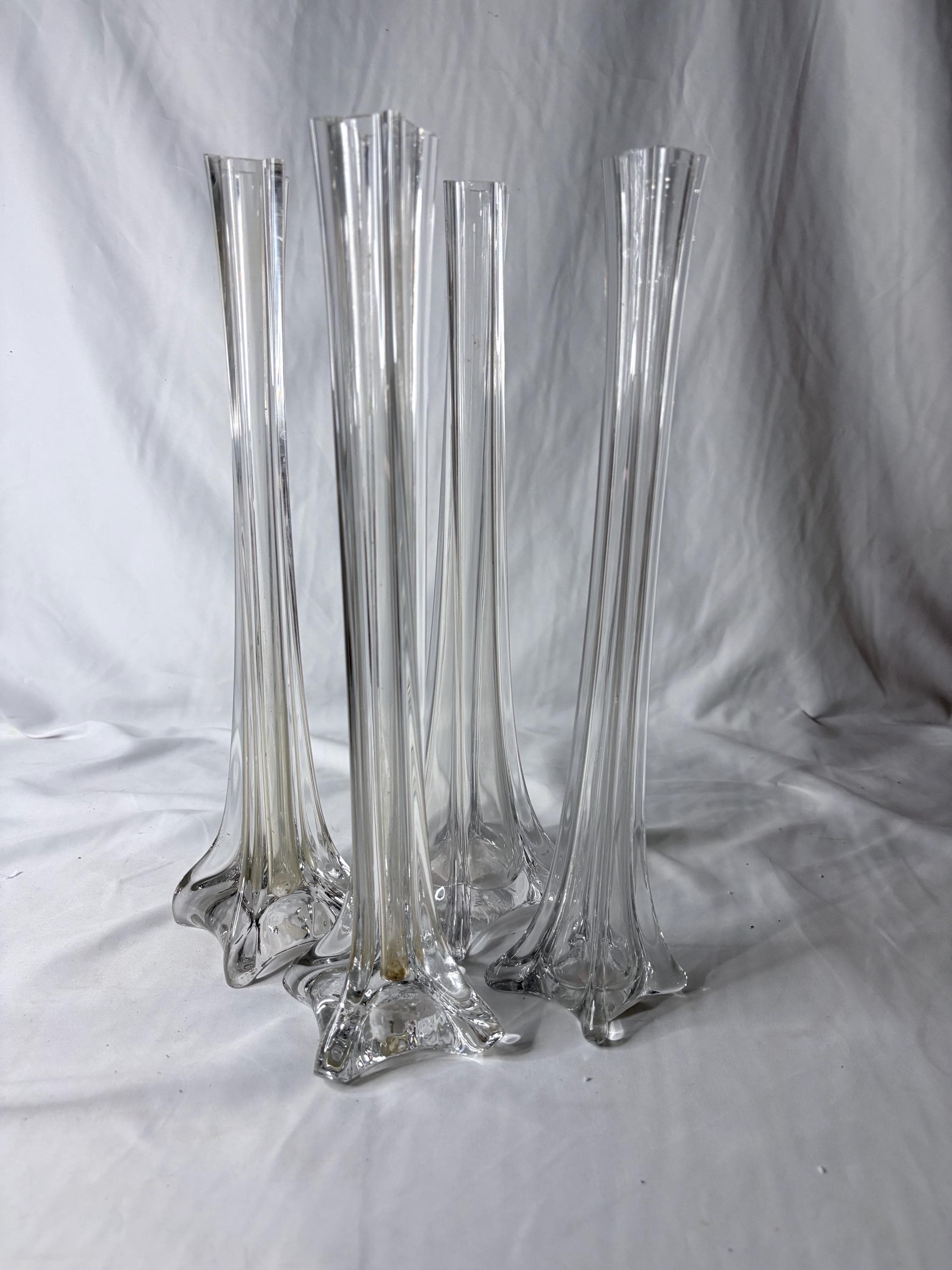 Tall Glass Floor Vase - Etsy