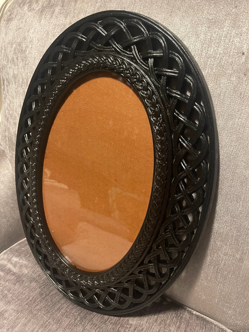 Black Oval Picture Frame Etsy