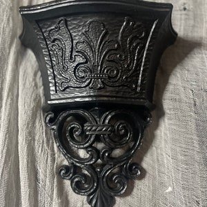 Vintage Black Wall Hanging Vase