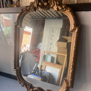 vintage gold framed mirror