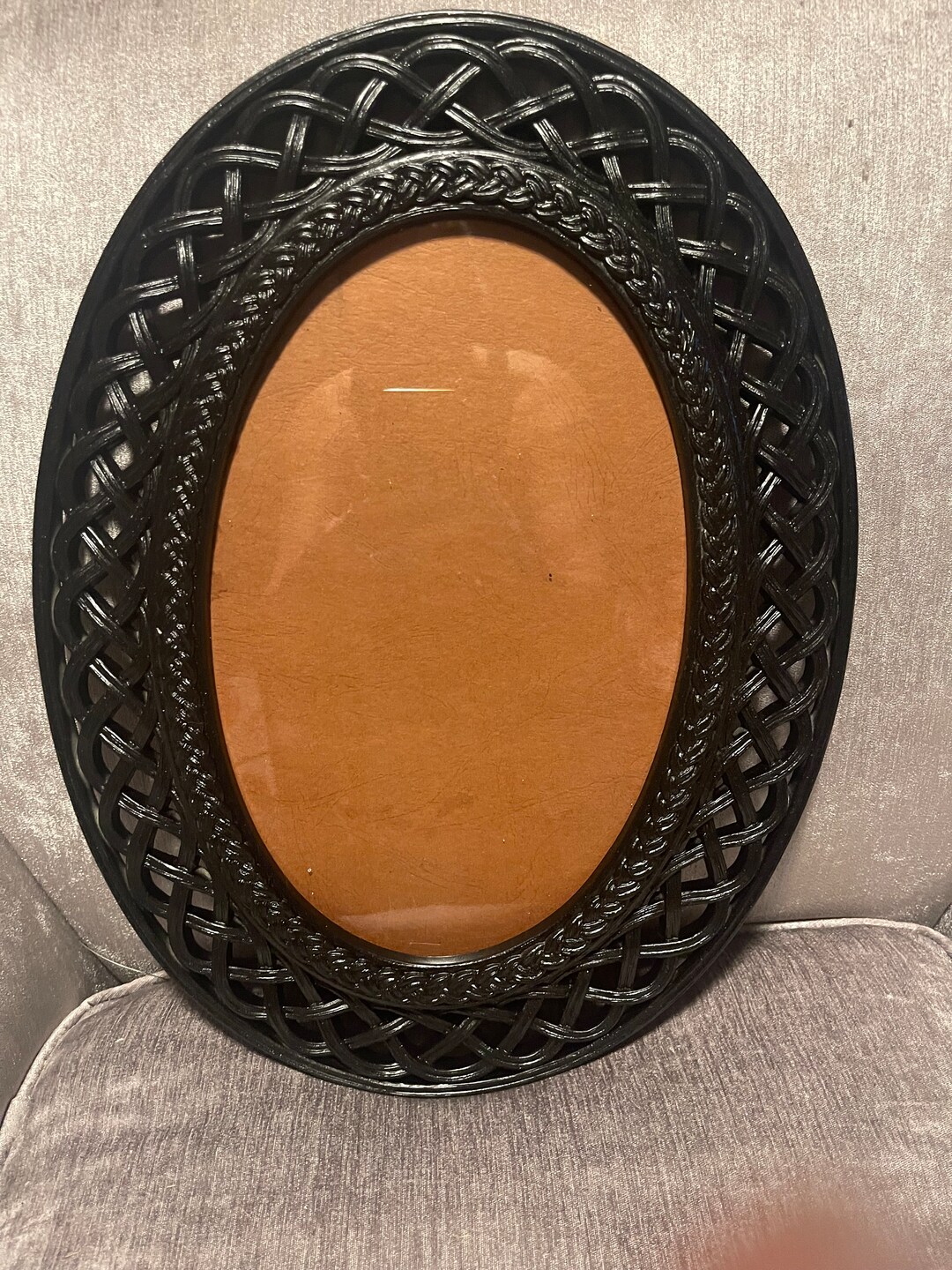 Black Oval Picture Frame Etsy