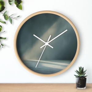 Minimalist Modern Wall Clock, Contemporary Decor for Home, Gift for Housewarming, Elegant Office Wall Art, Timeless Design