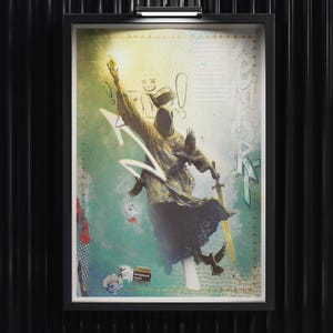 Tentazione del comfort - Poster di arte oscura surreale / Decorazione gotica / Stampa di figure incappucciate / Parete della galleria malinconica