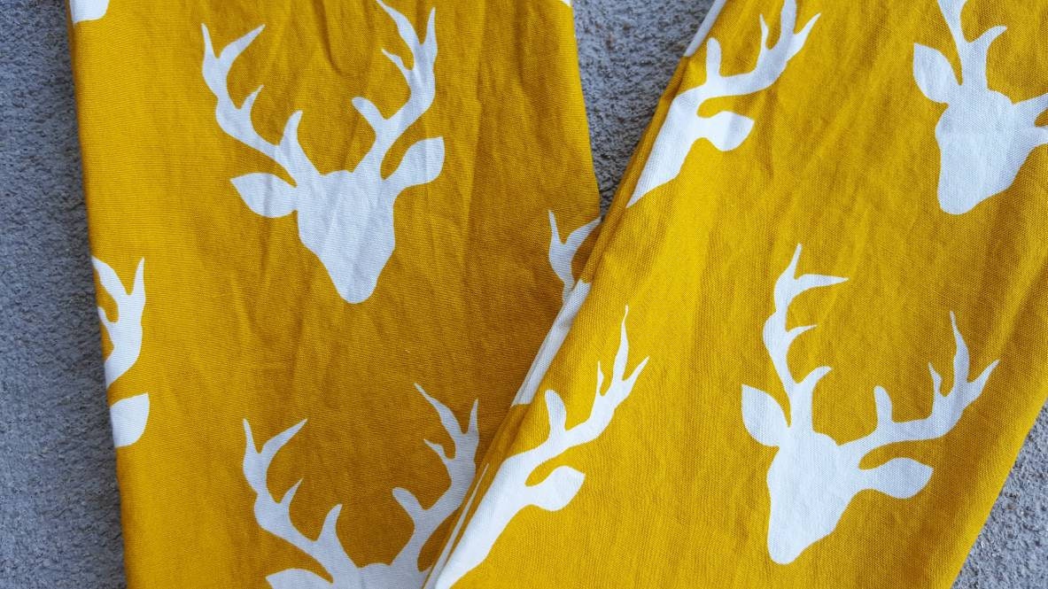 Dinner cloth napkinsdeer in harvest gold Etsy