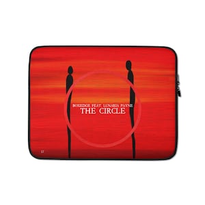 The Circle | Custodia Laptop Cyber Noir | Opera originale di PZ