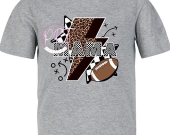 Mamma rutig och leopard fotbollströja design png