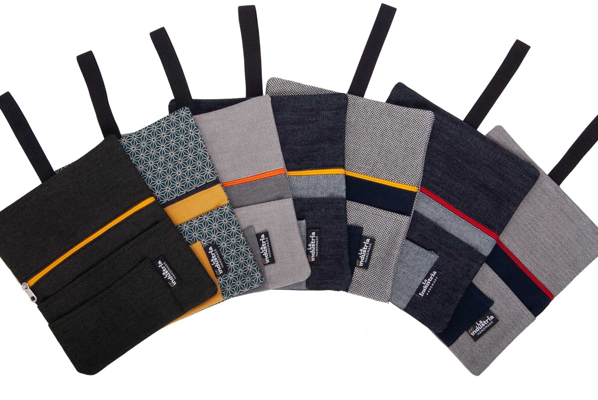 Tobacco Pouches With Compartments for Filter Tips, Rolling Paper & Lighter 