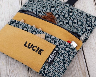 Tabaquera Personalizada con tu Nombre - Funda Pitillera con estampado japonés para Tabaco de Liar
