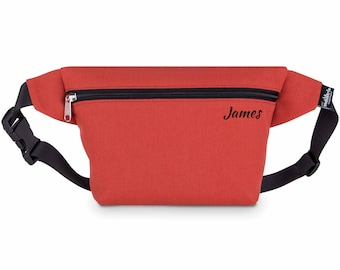 Riñonera Personalizada con tu nombre 'Caldera' - Riñonera con bolsillos de tejido resistente y ligero para viaje, festivales