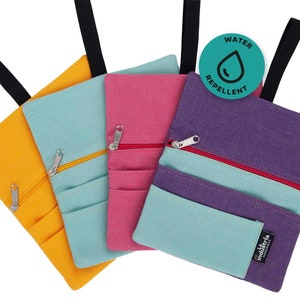 Water-resistant tobacco pouch LILAC ROLLER Colourful Hand rolling tobacco pouch with compartments for filter tips, rolling paper & lighter image 6