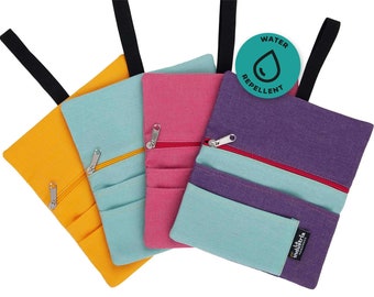 Water-repellent tobacco pouch - Colourful Hand rolling tobacco pouch with compartments for filter tips, rolling paper & lighter