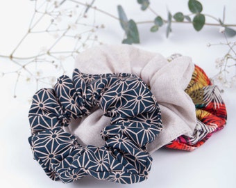 Chouchou Scrunchie pour les cheveux, elastiques de coiffure pour Femme et Enfant