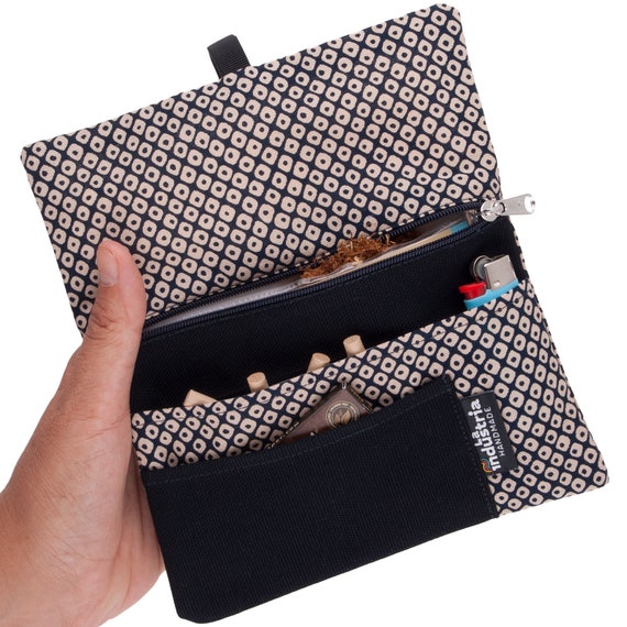Pochette à avec compartiments pour... Blague à tabac à rouler hydrofuge