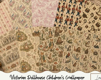 Dollhouse Victorian Wallpaper Nursery Patterns