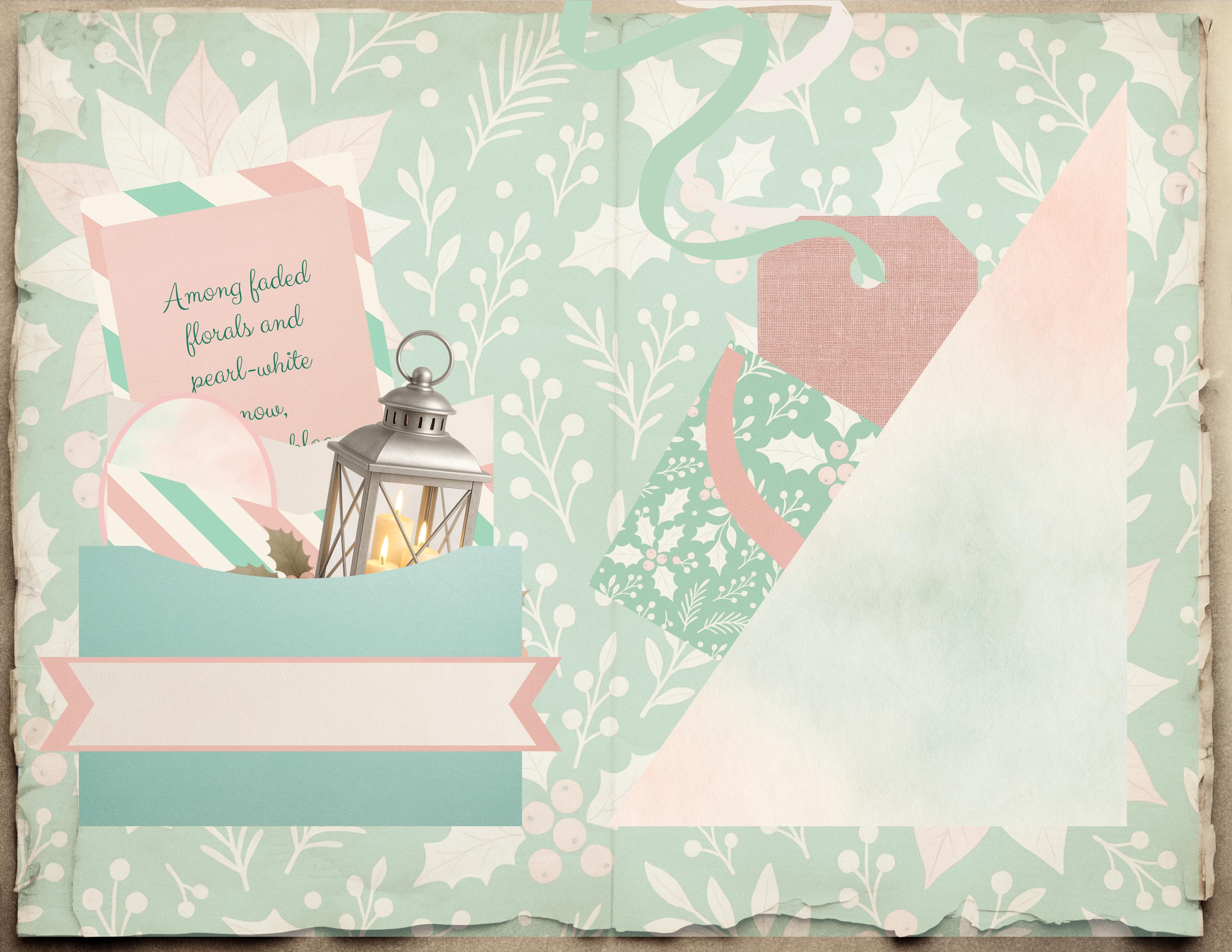 Frosted Mint & Blush Junk Journal Bundle – Mint Green and Blush Pink ...