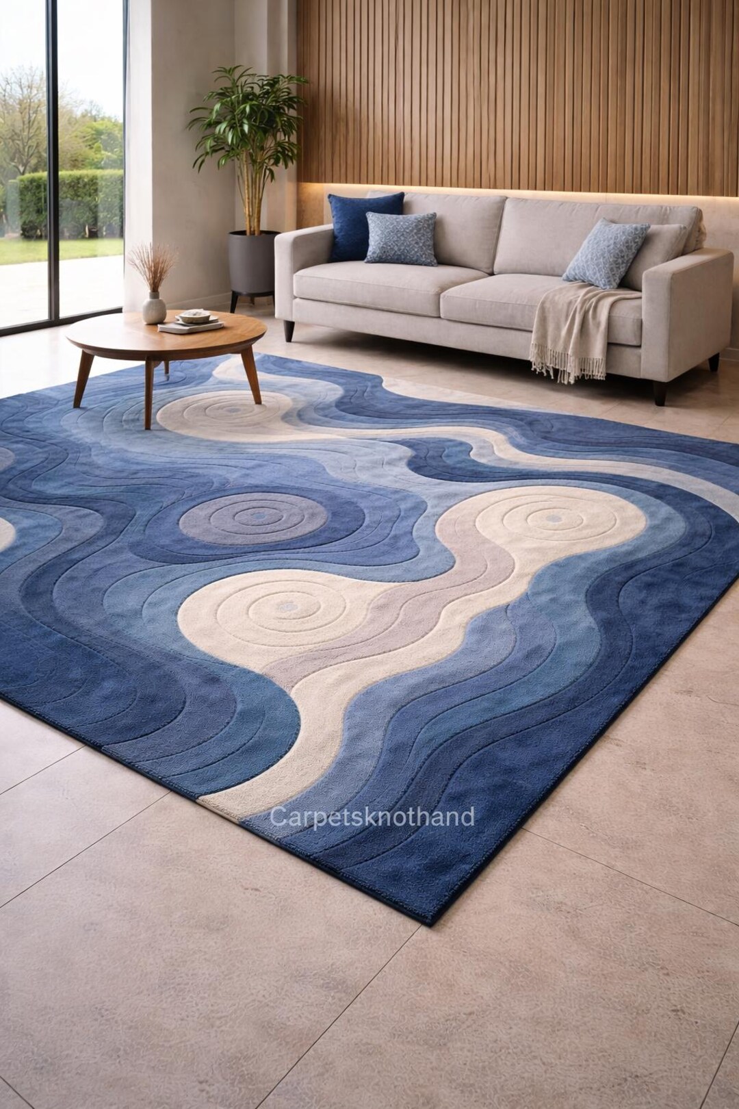 Neutral Earth Tone Hand Tufted Living Room Rug - Etsy