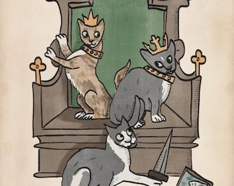 Medieval Pet Portrait Commission - Human Artist No-AI