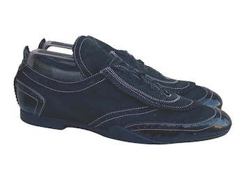 Rare Puma x Rudolf Dassler Sneakers | Black Suede Patent Leather Lace-Up Shoes (US 9)