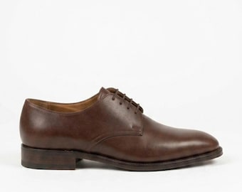 Vintage Loake England Brown Leather Derby Shoes US 9