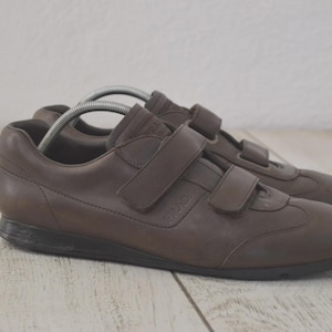 Prada Milano Mens Vintage Leather Sneakers Brown 6.5 uk 7.5 us euro 40