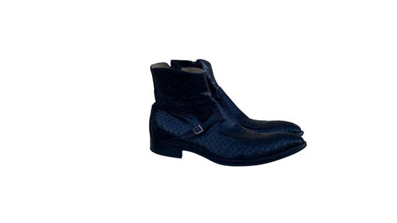 Men's Vintage Debut black leather boots,  the 90s  (EU 41 / US 8 / UK 7)