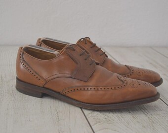 Loake L1 Brown Suede Formal Brogues Wingtip Dress Goodyear Welted Shoes US 8.5 302 Brown Suede brogue | Loake Shoemakers | English Made  main image 4