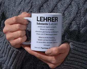 Teacher Mug | Funny Definition Mug | Gift for Teachers | School Humor Mug | Educator Gift | Office Mug