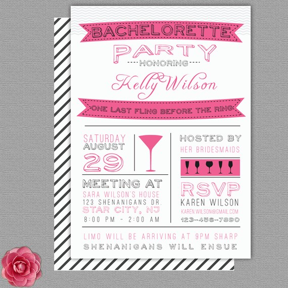 Etsy Bachelorette Party Invitations 6