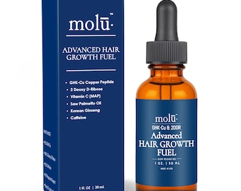 GHKCu Peptide Hair Growth Serum, 2-Deoxy D-Ribose, GHKCu, DHT Blocker, Korean Ginseng, Caffeine Hair Growth Formula