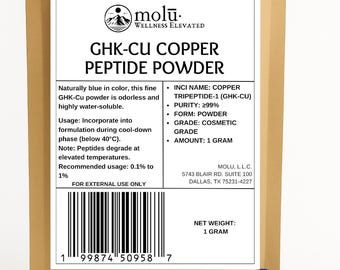 99% Pure Copper Peptides (GHK-Cu) | Great for DIY - 1 gram
