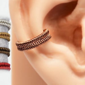 Stackable Woven Ear Cuff - Custom Colors Available