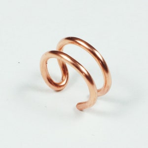Ear Cuff Copper Double Band image 2