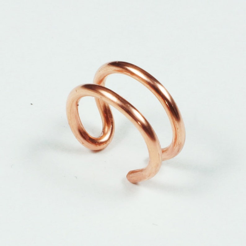 Ear Cuff Copper Double Band image 2