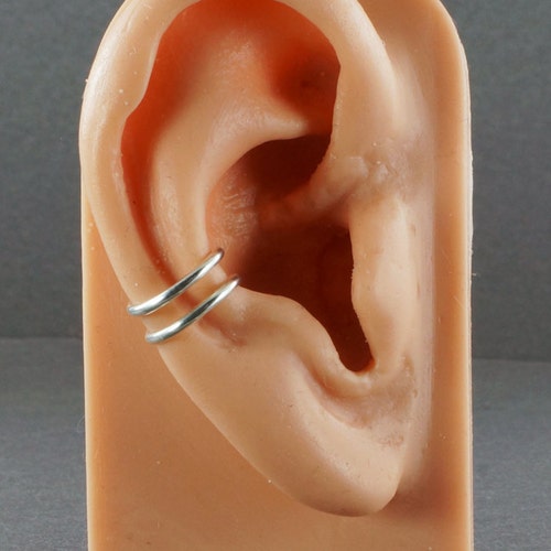 Sterling Silver Triple Ear Cuff Sterling Silver Ear Cuff Etsy