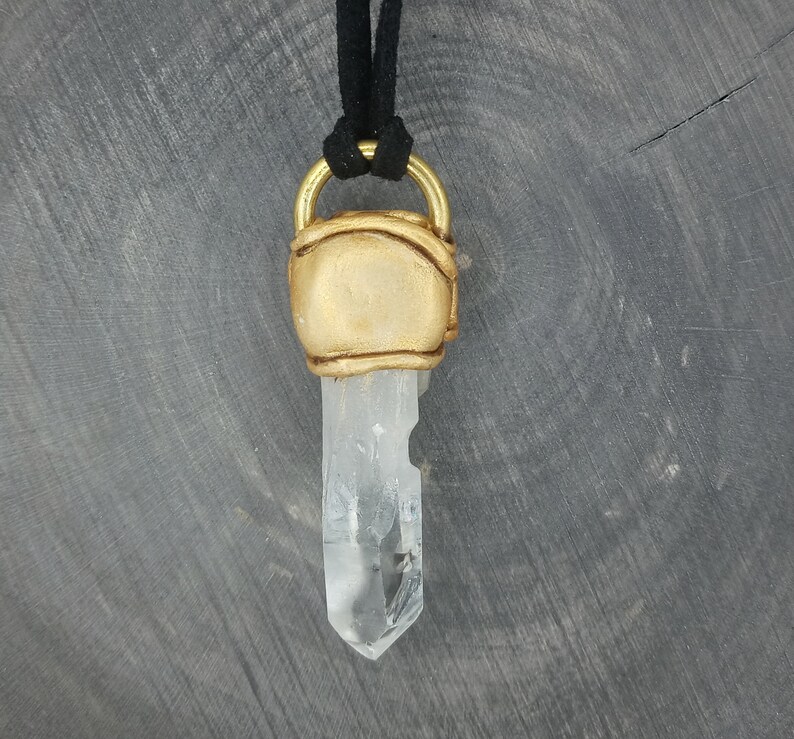 Quartz and Blue Agate Necklace immagine 7