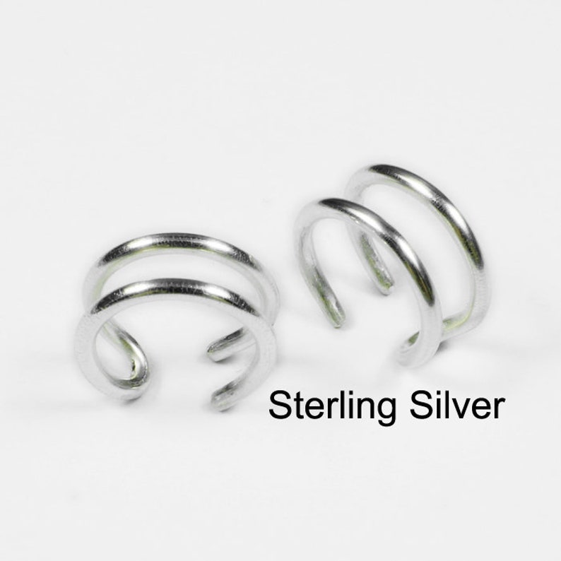 Double Ear Cuff in Sterling Silver 16 or 18 gauge options image 4
